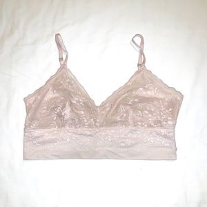 Victoria's Secret Nude Bralette Large
